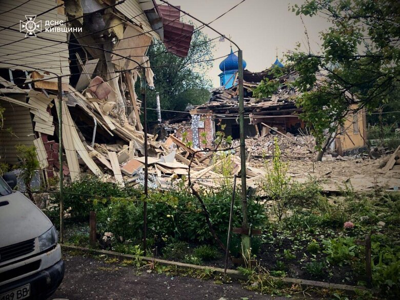 Київщина після атаки дронів